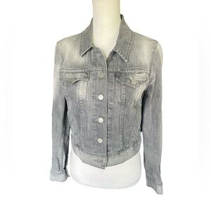 Levis Women’s Washed Gray Denim Trucker Jean Jacket, Size Small